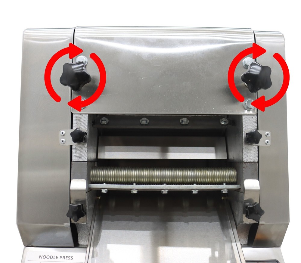 110V Electric Dough Roller Sheet Maker 2mm Round Cutter Noodles Making Machine