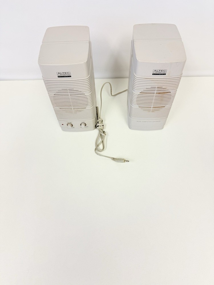 Vintage Altec Lansing Multimedia Computer Speaker ACS 5 Pair Tested