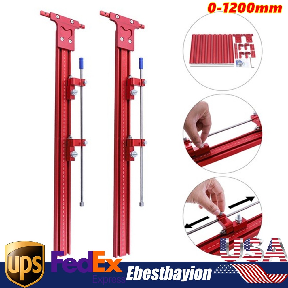 Parallel Rail Guide System Track Saw Woodworking Guide Carpentry Tool Set 120cm