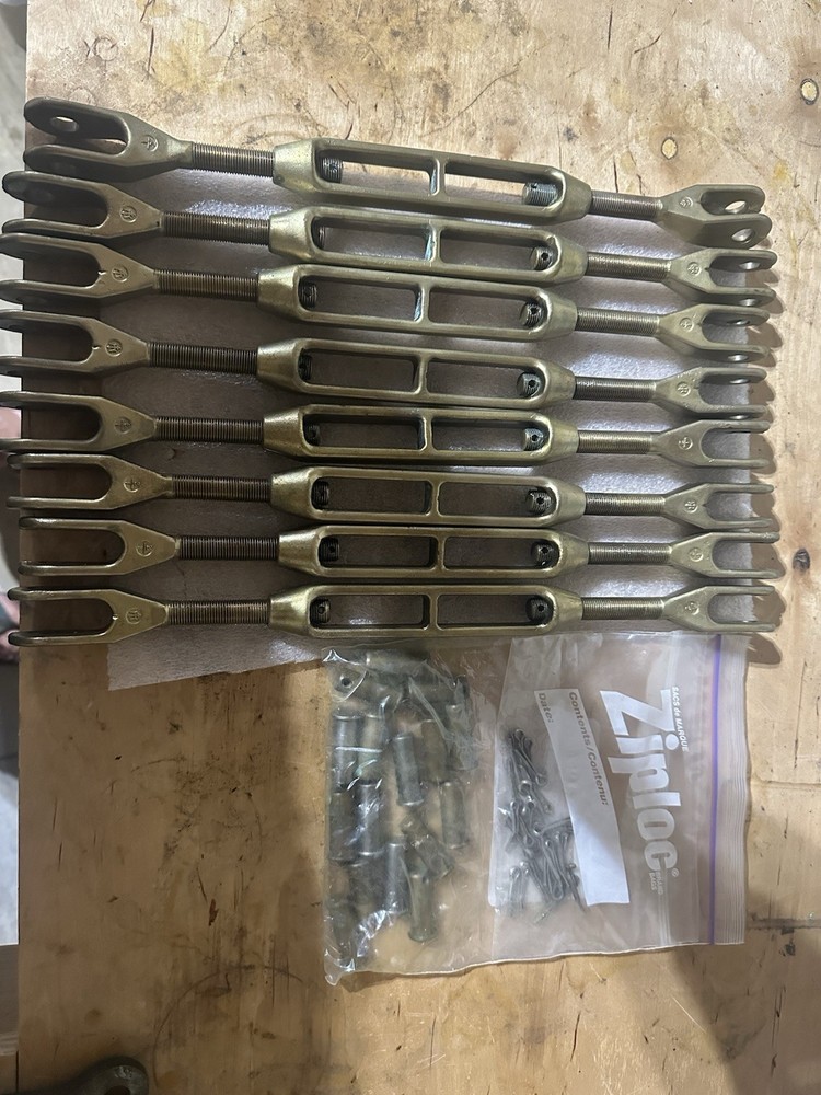 1/2” Bronze Merriman Turnbuckle, Each