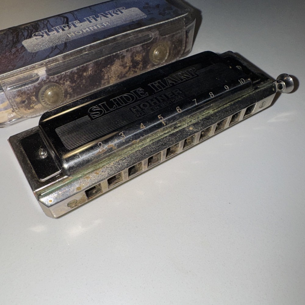 HOHNER "SLIDE HARP" HARMONICA MODEL 731201 ORIGINAL STORAGE CASE