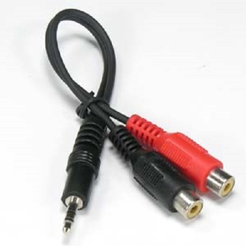 Connect Computer to Home Stereo RCA Adaptor
