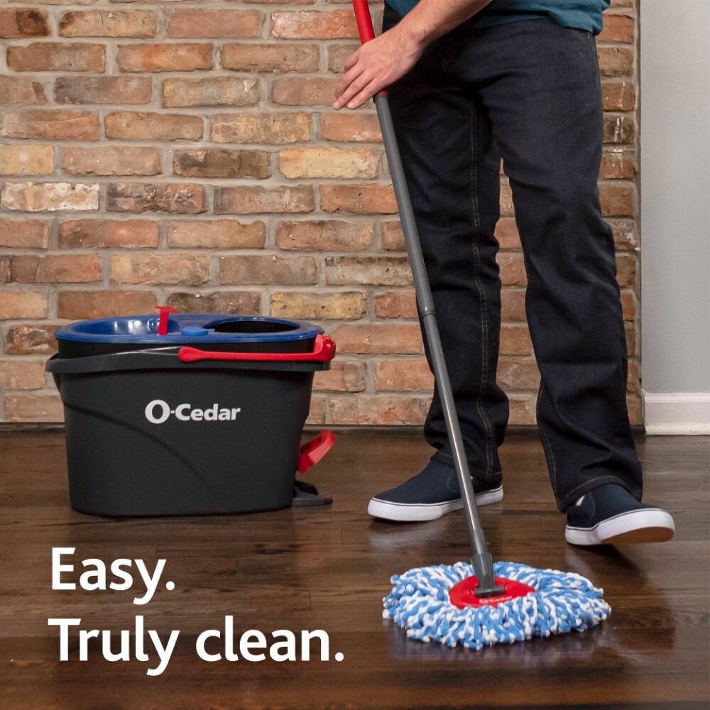 RinseClean Spin Mop Head Replacement, Machine Washable Microfiber Refill