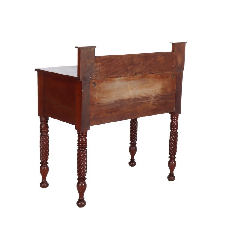 Antique Sheraton Cherry & Tiger Maple 3-Drawer Server C1830