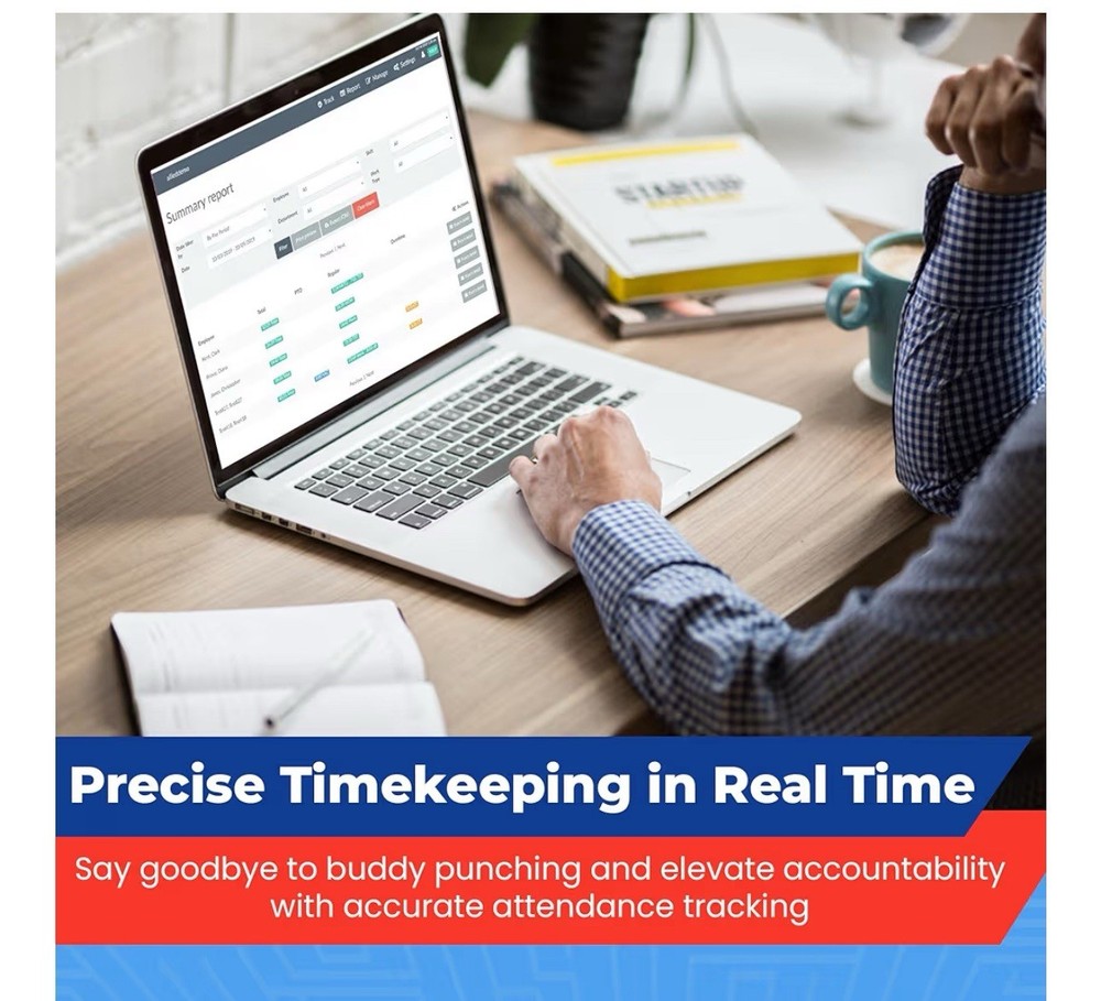 Biometric Time Clock for Employees Attendance - Subscription Clock in Machine
