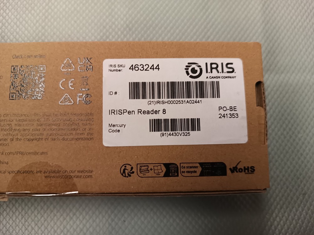 IRISPen Reader 8: Pen Scanner, Pen Scanner for Dyslexic,OCR 48 Languages Offl...