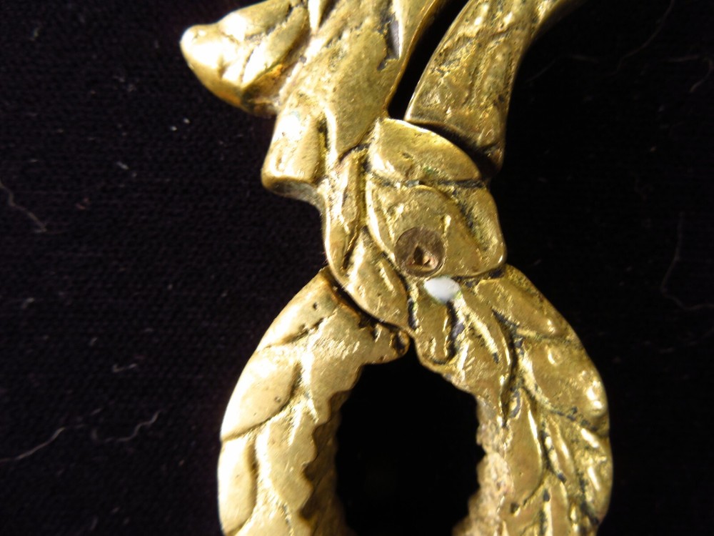 Vintage Brass Eagle Head Nutcracker