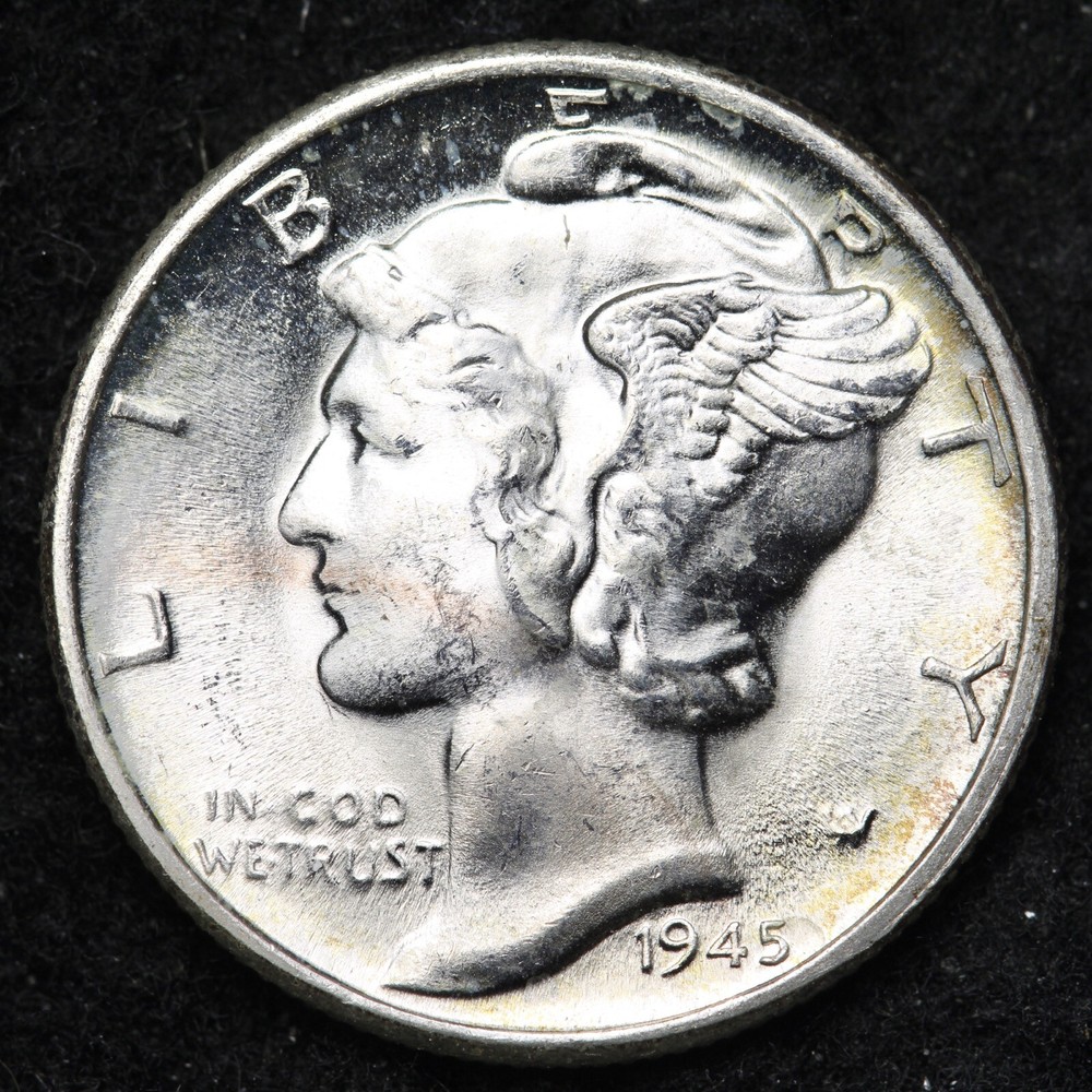 1945-D Mercury Silver Dime GEM BU *UNCIRCULATED* MS E249 XYP