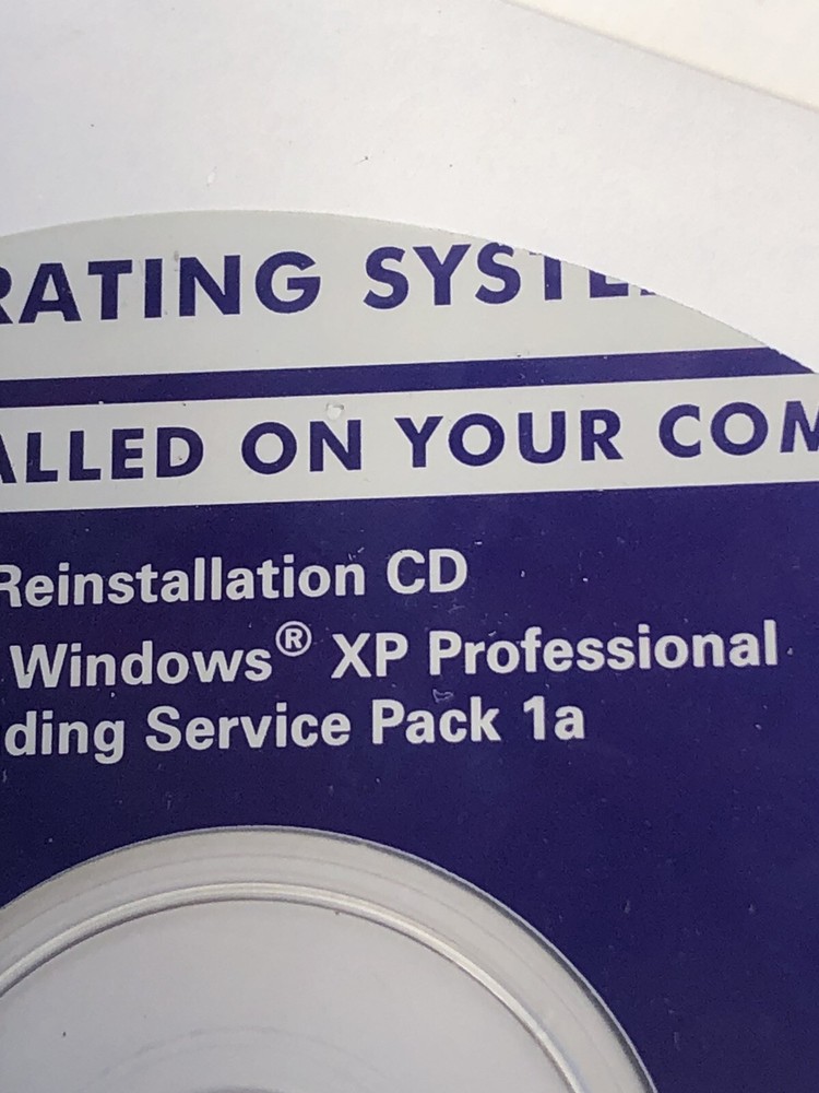 NEW Dell Microsoft Windows XP Professional OEM Software CD SP1a