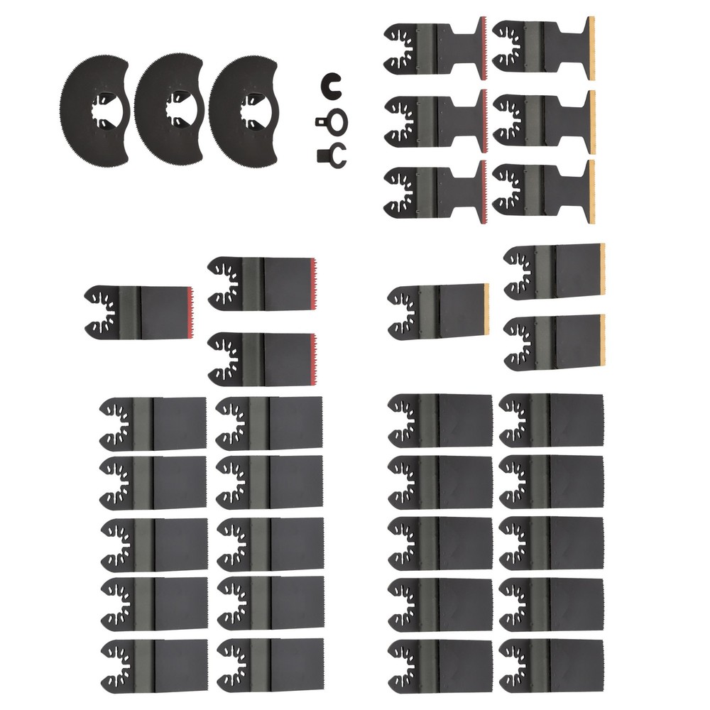 New Multitool Blades 35PCS Titanium Oscillating Tool Quick Saw Blades