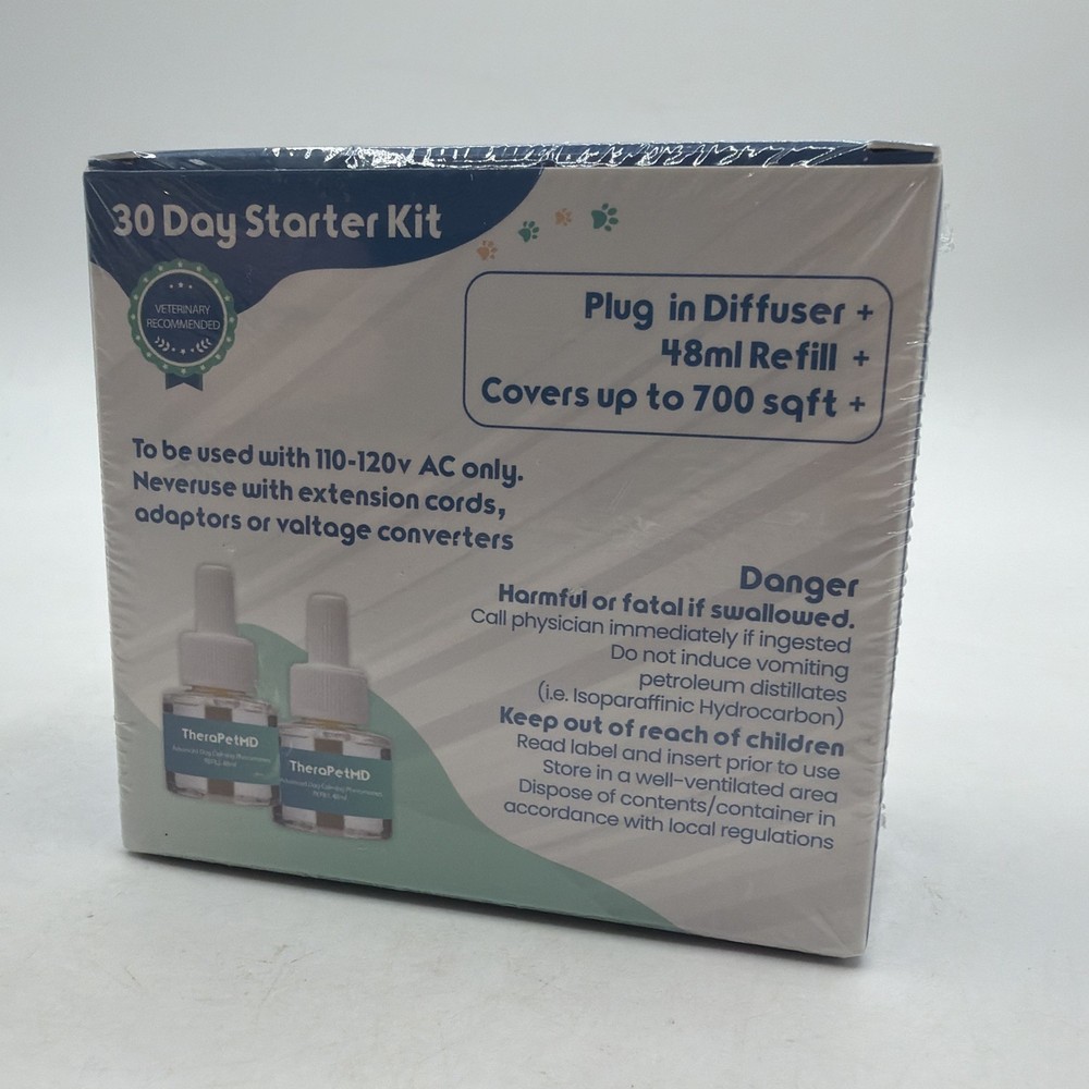 TheraPet MD Dog Calming Diffuser Kit 2 Refills *NEW & SEALED*