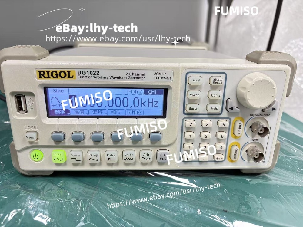 RIGOL DG1022 FUNCTION/ARBITRARY WAVEFORM GENERATOR 25 MHz,2CHANNEL/lhy