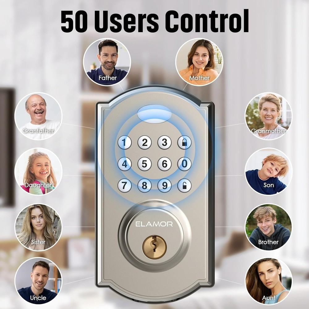 Keyless Door Locks - Keypad Electronic Door Locks, Smart Deadbolt Locks
