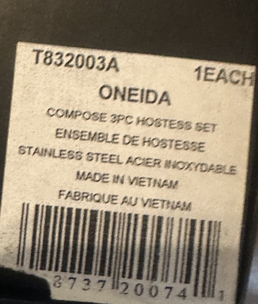 Oneida Compose 3 Piece Hostess and Serving Set