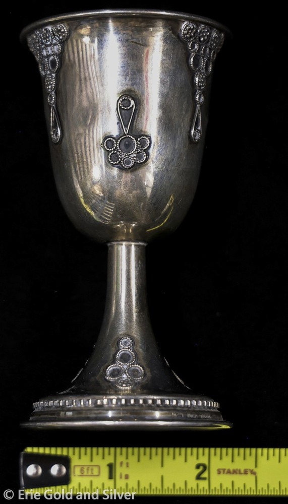 Bier Israel Sterling Silver Kiddush Cup