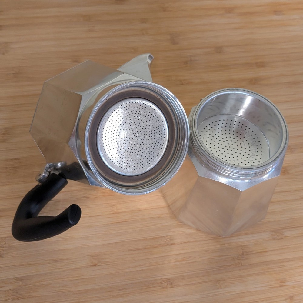 Bialetti Moka Express 6 Cup with Induction Plate, Barely Used
