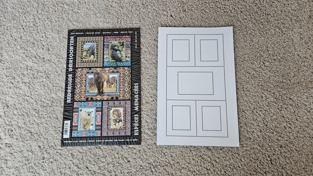 Stamps Sheet BELGIUM ANIMALS