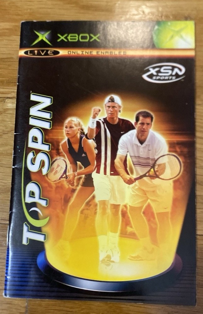 MANUAL ONLY - Top Spin (Microsoft Xbox, 2003)