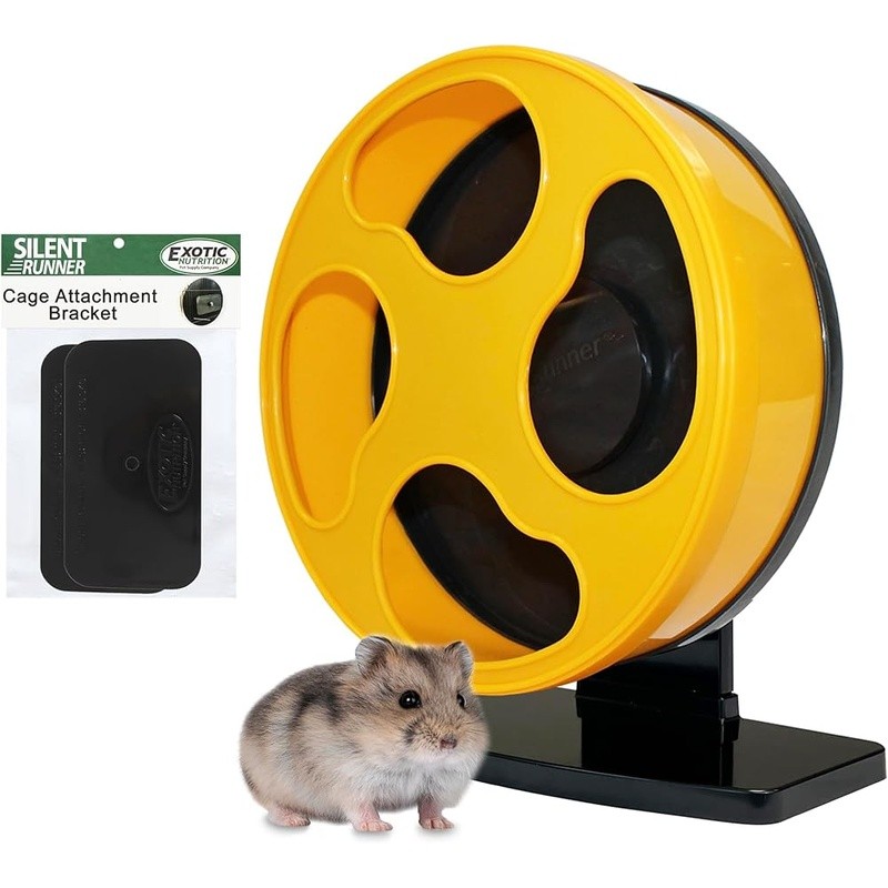 Silent Exercise Wheel Small Pets Hamsters Gerbils Mice Secure Clean Design New