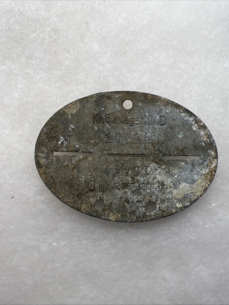 WW2 German Prisoner Of War POW Tag US Early Style (CC934