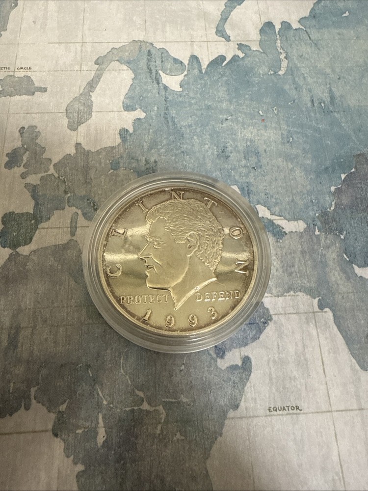 Bill Clinton Silver Coin commemorative medallion