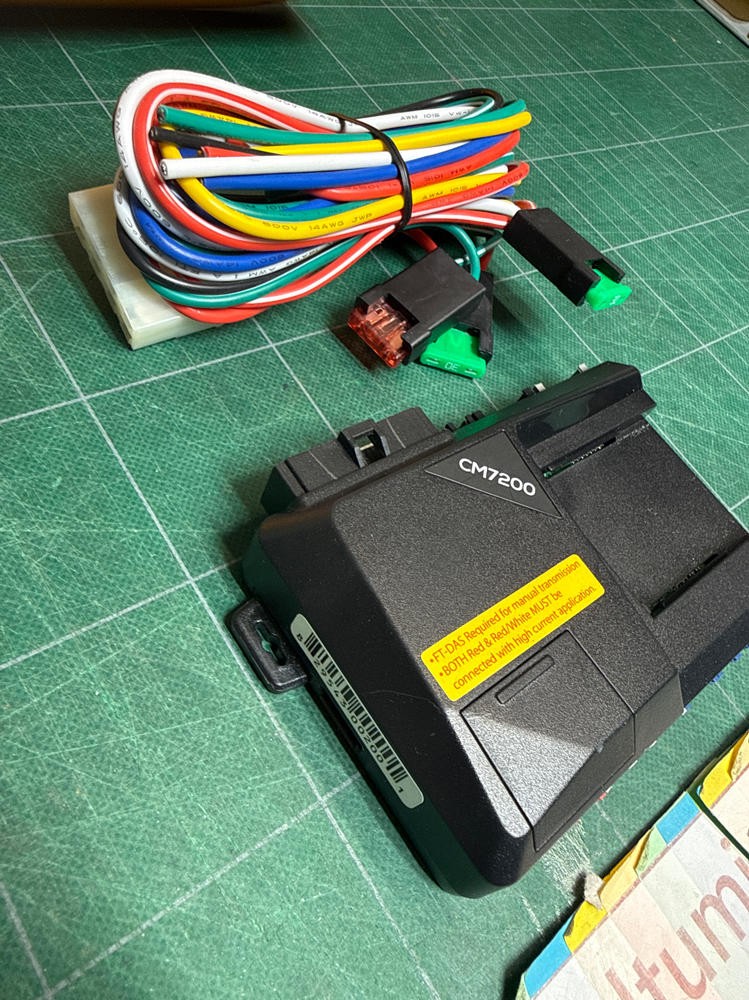 CompuStar Firstech CM7200 Remote Start w/ Box Cable UNTESTED As Shown EUC LOOK