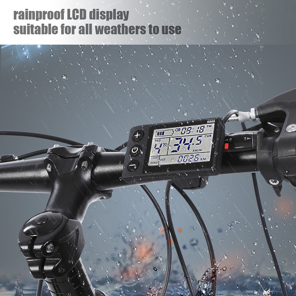 Electric Brushless Controller Waterproof LCD Display Panel For Electric Bicycle