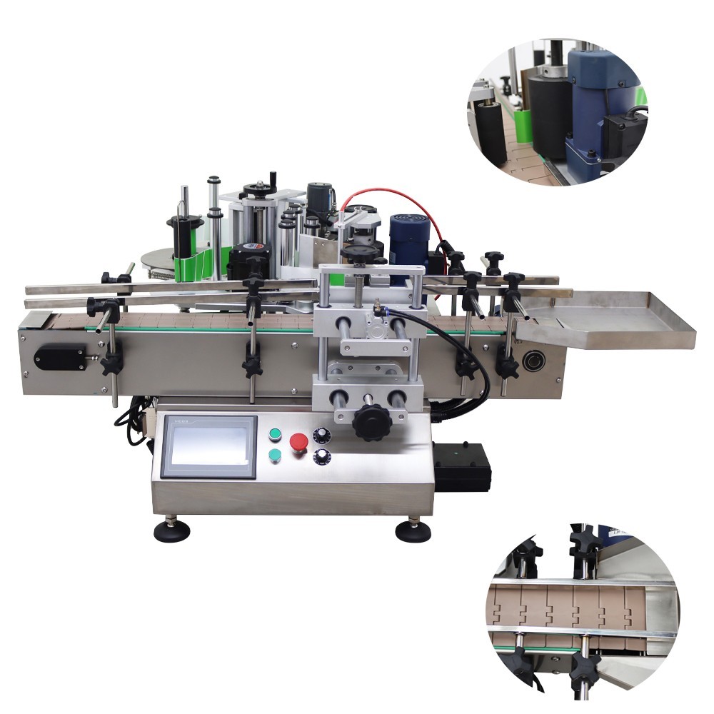 TECHTONGDA Automatic Round Bottle Label Applicator Fixed Point Labeling 110V