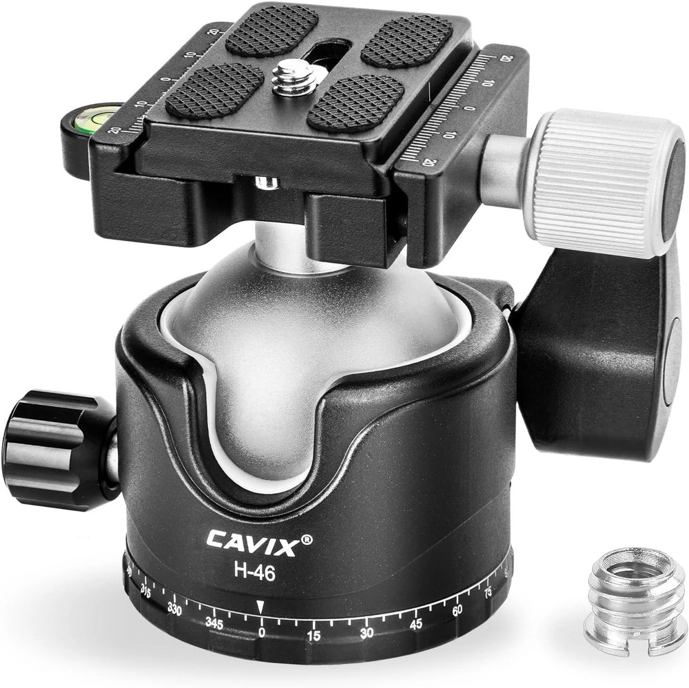 All-Metal Tripod Ball Head with Quick Release Plate