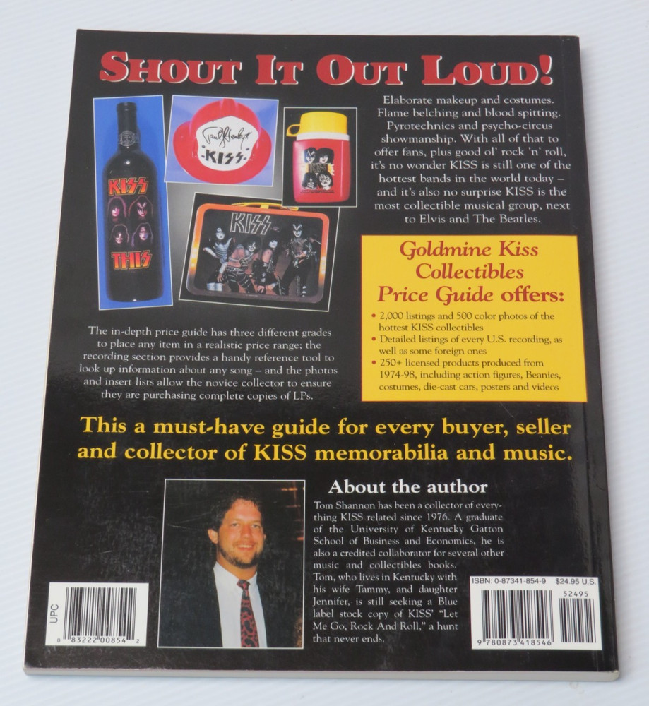 KISS GOLDMINE COLLECTIBLES PRICE GUIDE BOOK 2000 - MUST HAVE READ