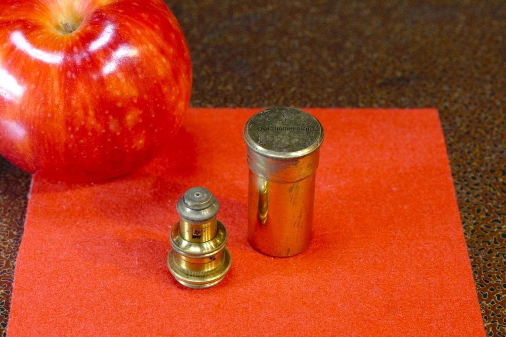 microscope antique collectible Objective Lens "Nachet 1/12 Immersion "