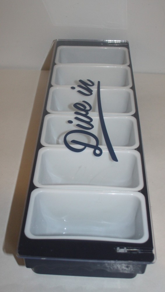 Deep Eddy Vodka Condiment Bar Tray 6 Bins