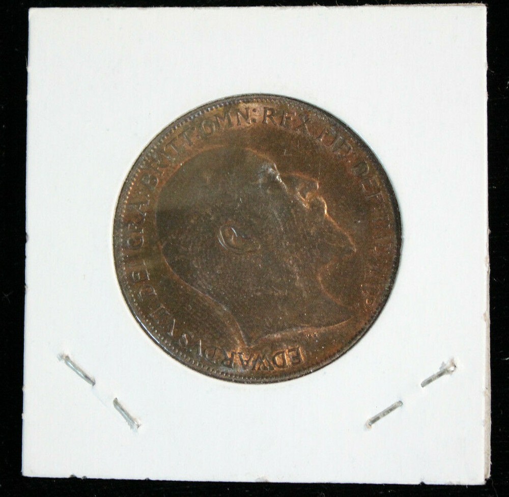 1910 Great Britain Large Cent / Penny "BU" Nice Coin!