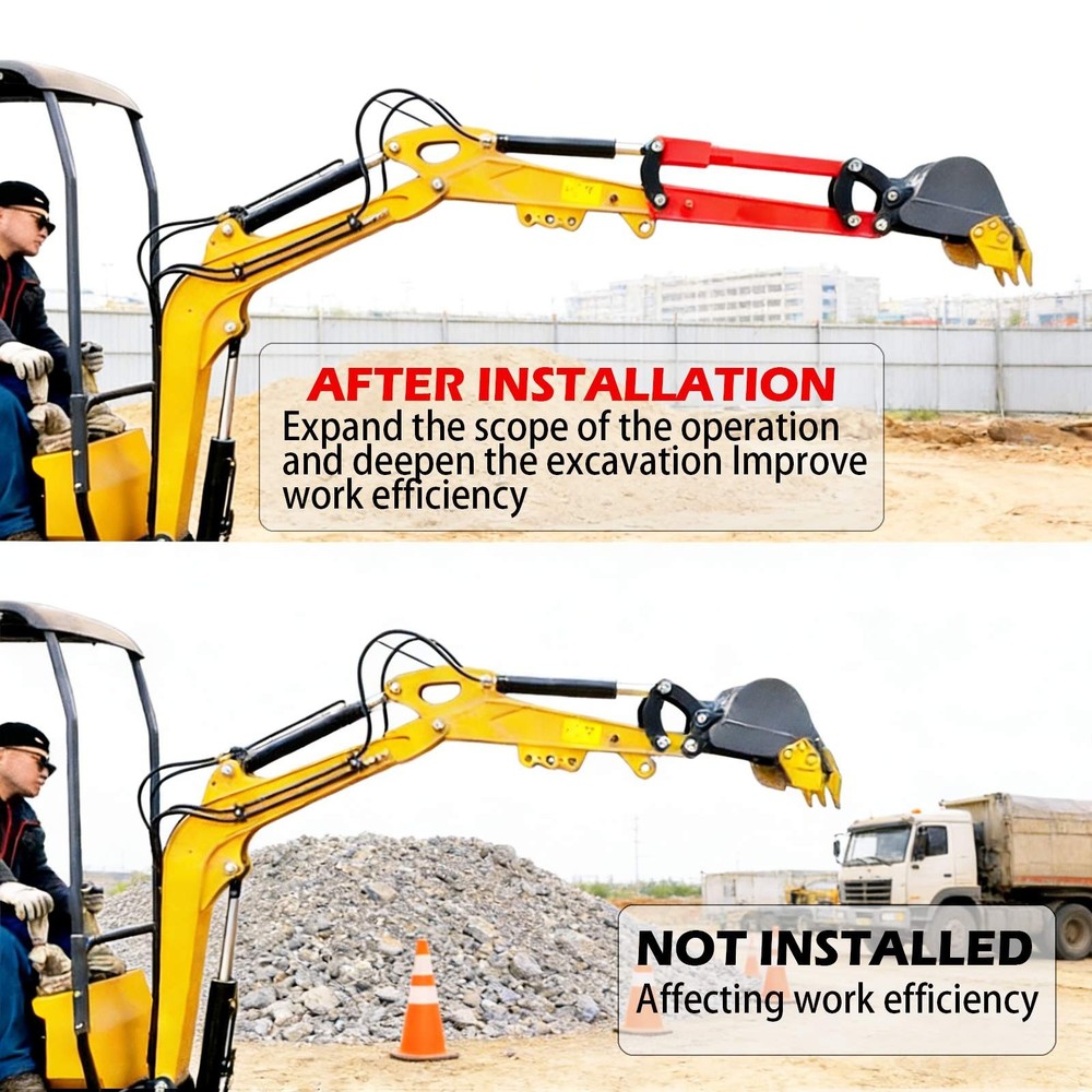 Excavator Arm Extension Kit for 0.8Tons-2tons Mini Excavator