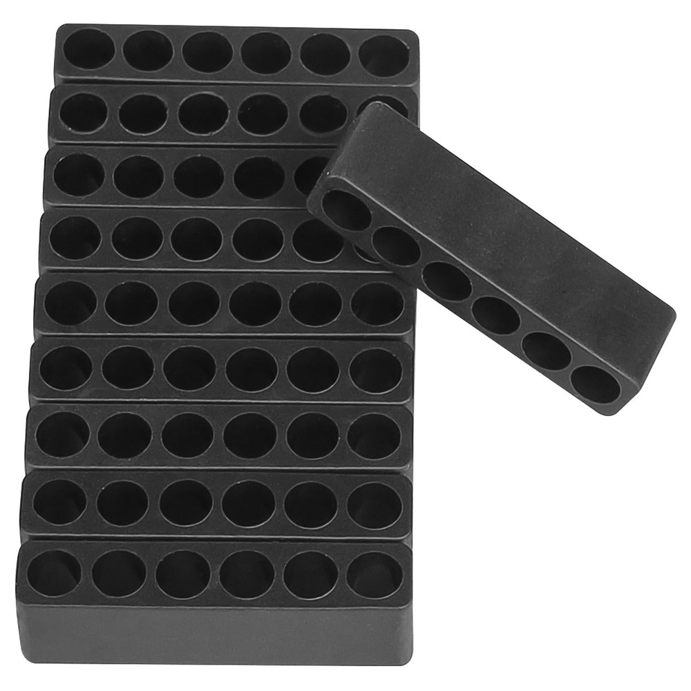 Toolcool 10 Pcs 6 Holes Hex Bit Holder Organizer Screwdriver 6