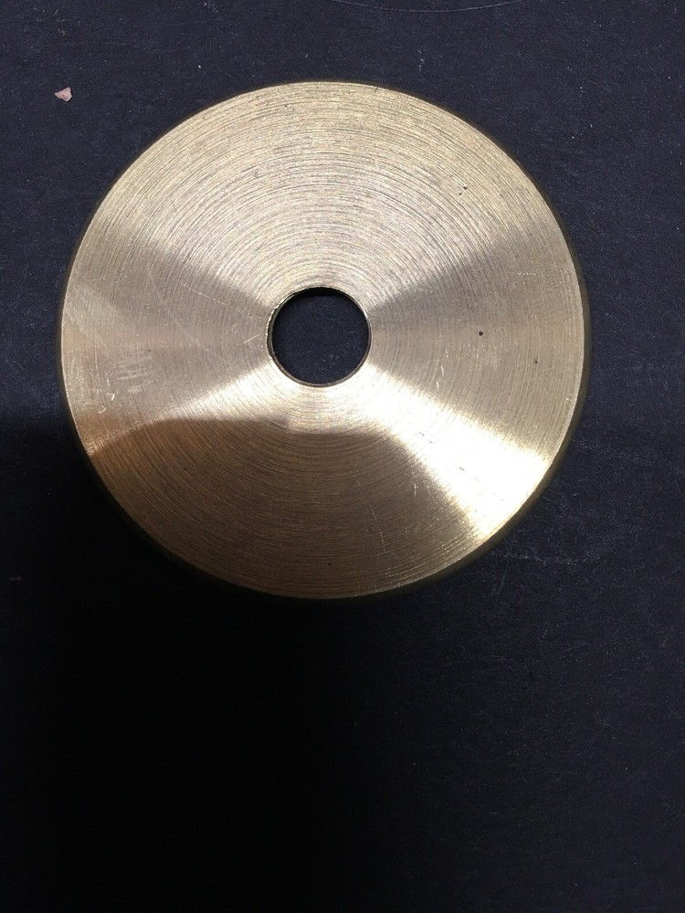 SOLID BRASS 2” Inch TURNED CHECK RINGS unfinished slips 1/8IPS (3/8" hole) NOS
