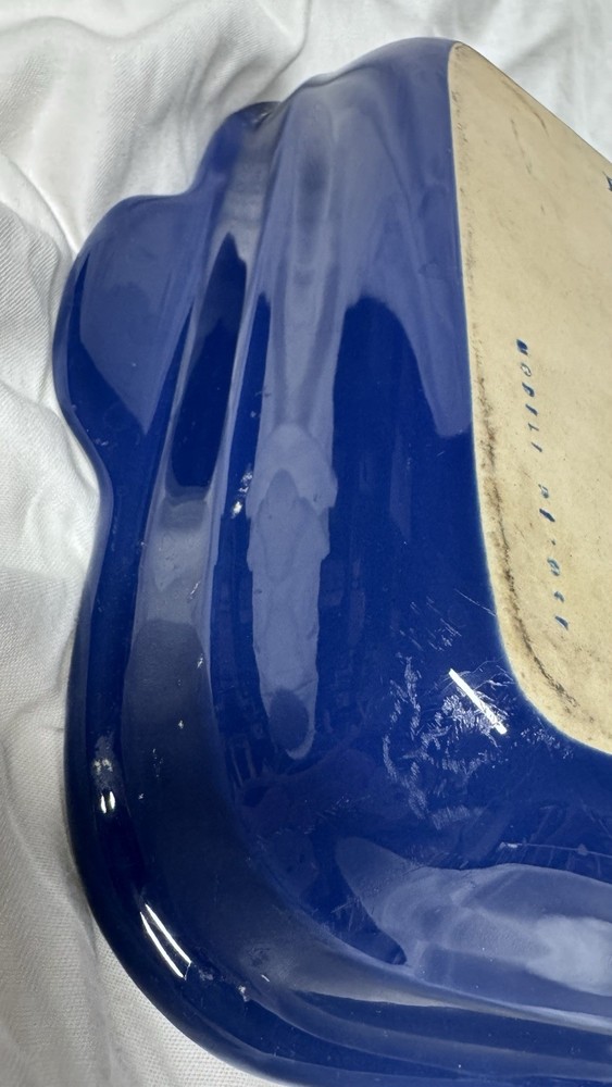 Emile Henry Twilight Blue Square Baking Dish 8" x 8" Pristine !