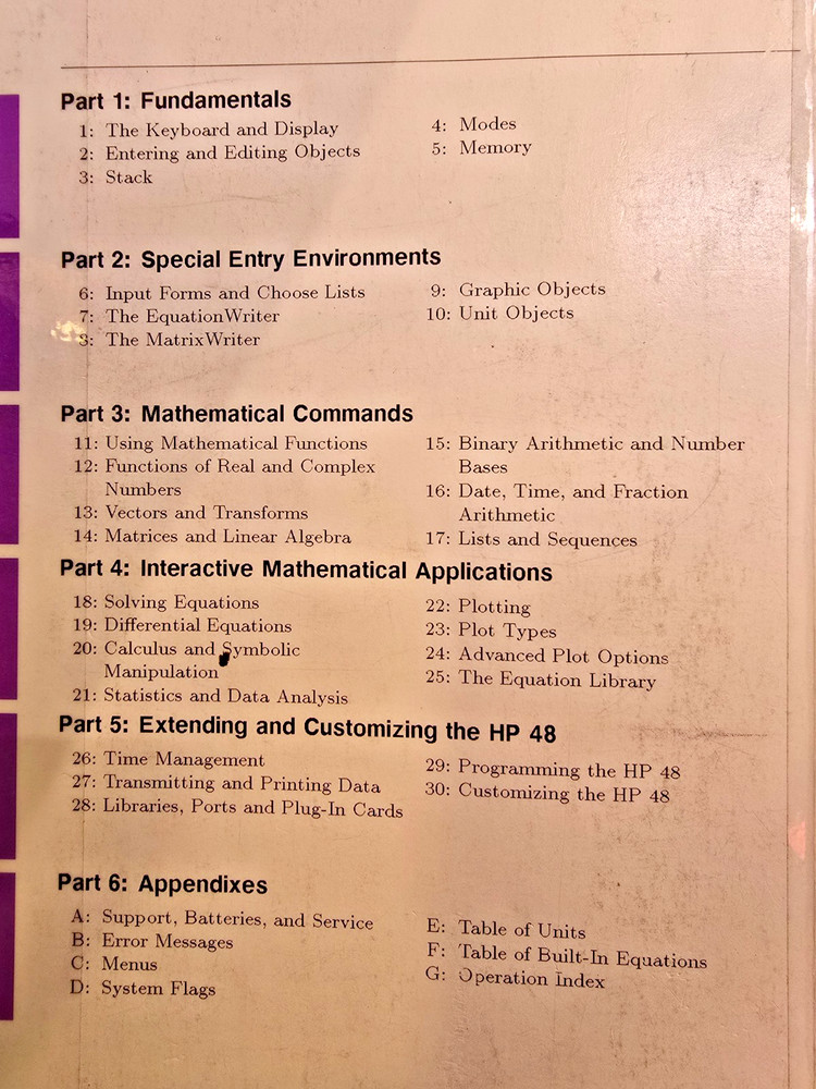 HP 48G Series User's Guide set of four