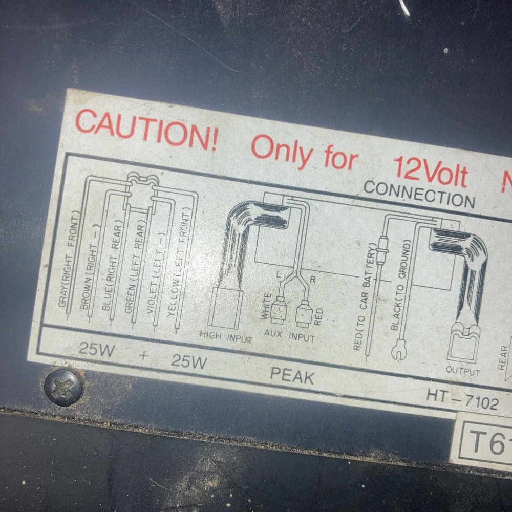 Targa Ht-7102 Car Equalize old school powered equalizer box BB