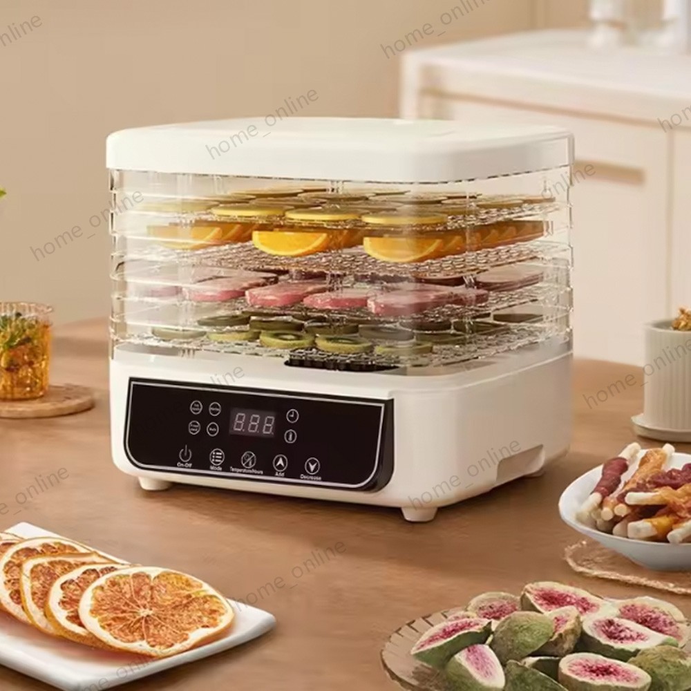 5-Trays Food Dehydrator Machine Adjustable Temperature for Jerky Fruit Vegetable