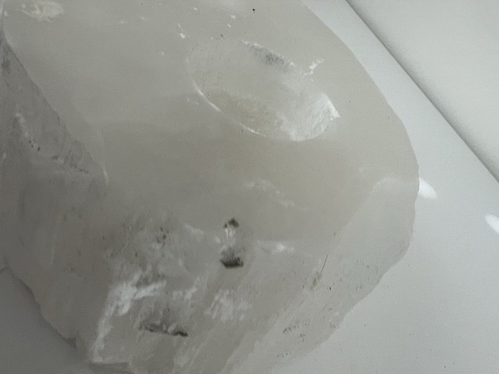 Selenite Crystal Double Tea light Candle Holder
