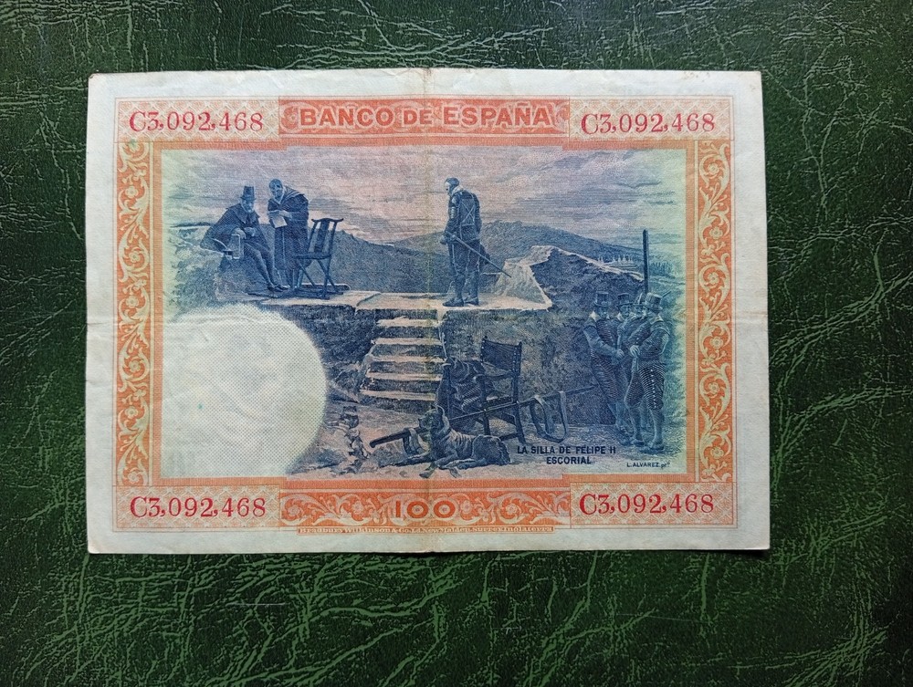 SPAIN Banknotes, 100 Pesetas 1925