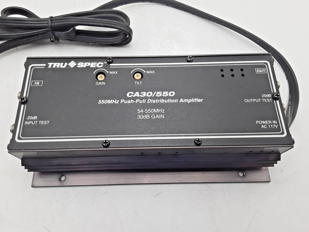 Tru Spec | P/N: CA30/550 | CATV 550Mhz Push-Pull Distribution Amplifier