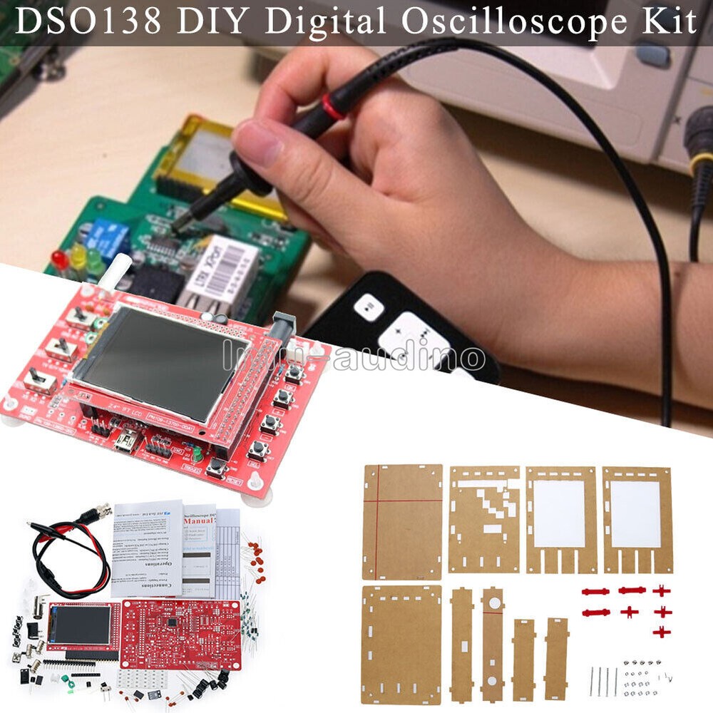 DSO138 2.4" TFT Digital Oscilloscope (1Msps) Fully Welded Assembled + Probe