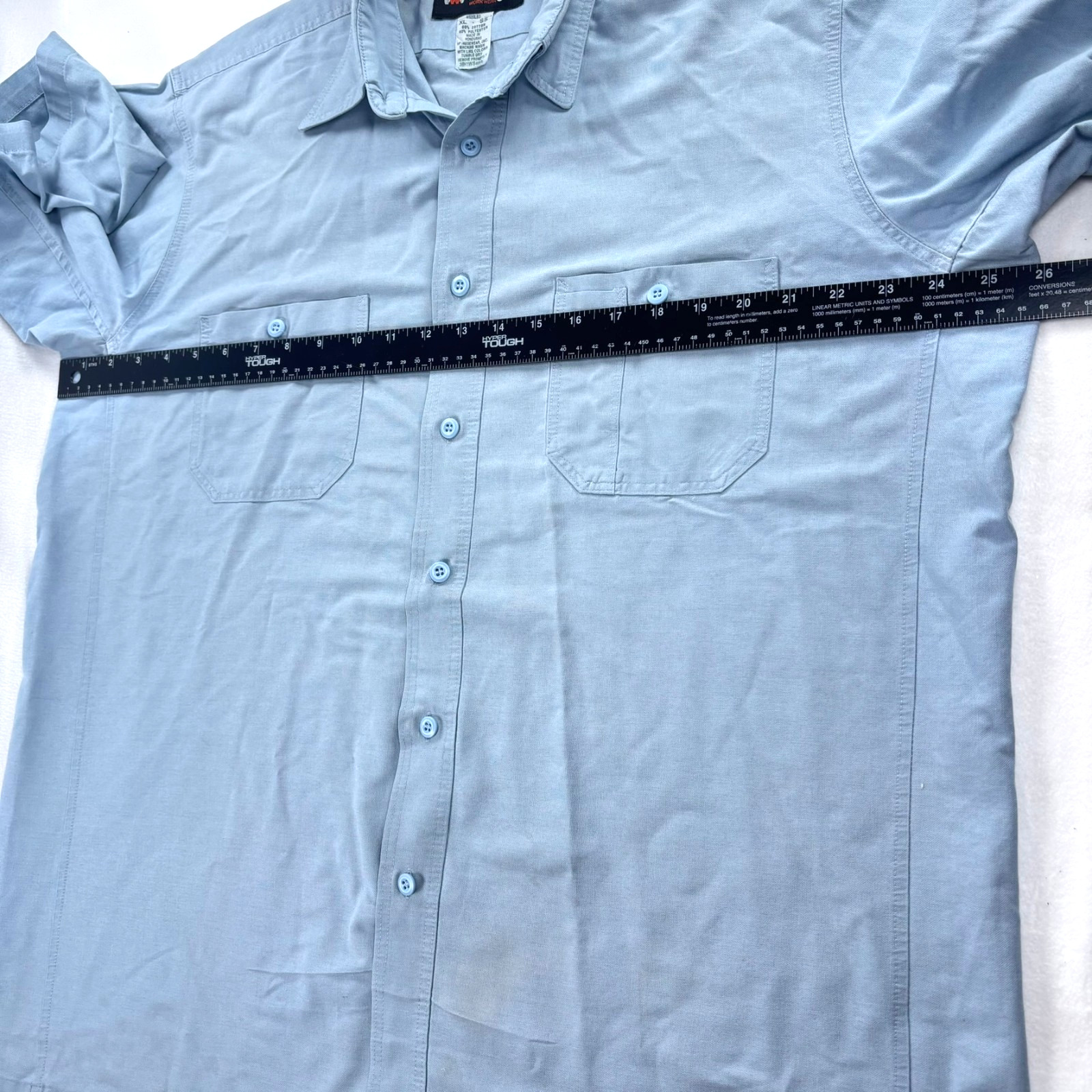 Wrangler Work Shirts Men XL Button up Uniform Workwear Western Cowboy LOT OF 10