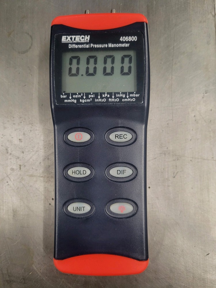 Extech Instruments Differential Pressure Manometer with hard case manual 406800