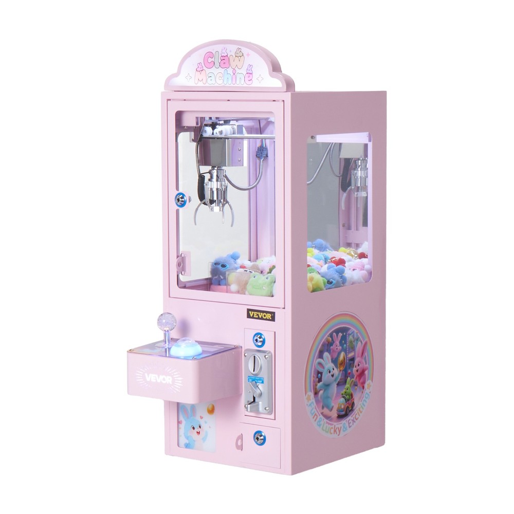 VEVOR Claw Crane Machine Medium-Sized Arcade Game with Light Sound Pink