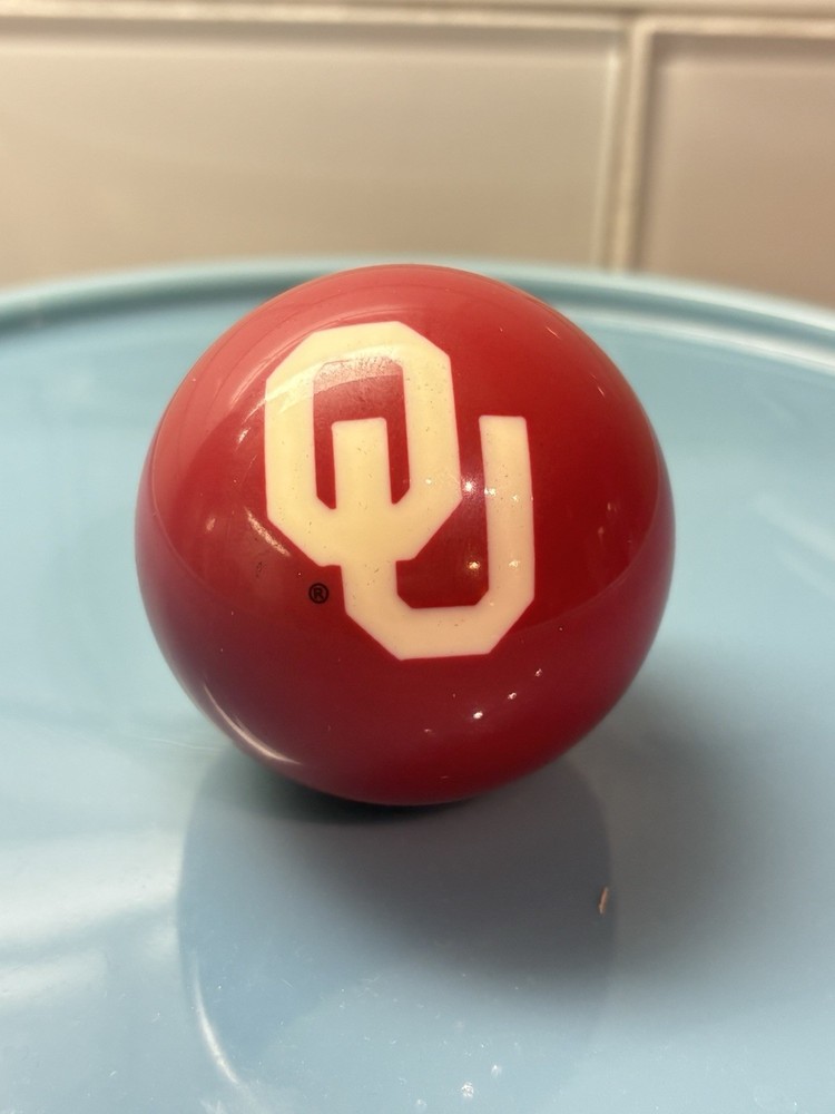 OU Sooners Billiard Ball Pool Ball