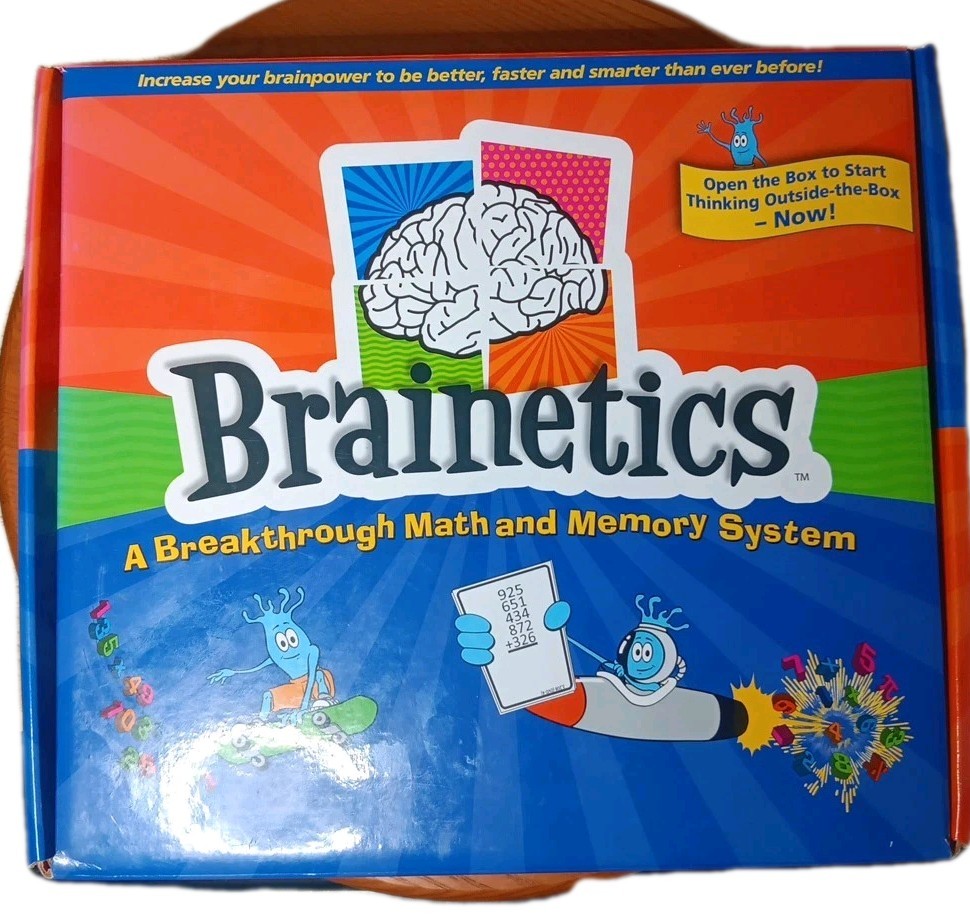 Brainetics Complete Set Homeschool Math & Memory System 2 DVDs Sealed NEW!