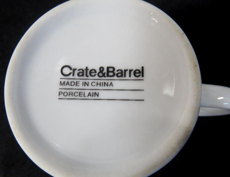 Crate & Barrel White Dinnerware China